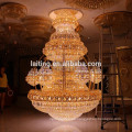 Vintage Interior Decor Luxury Hotel Lobby Crystal Chandelier Large Big Pendant Hanging Lamp Iluminación Ligera LT-63025